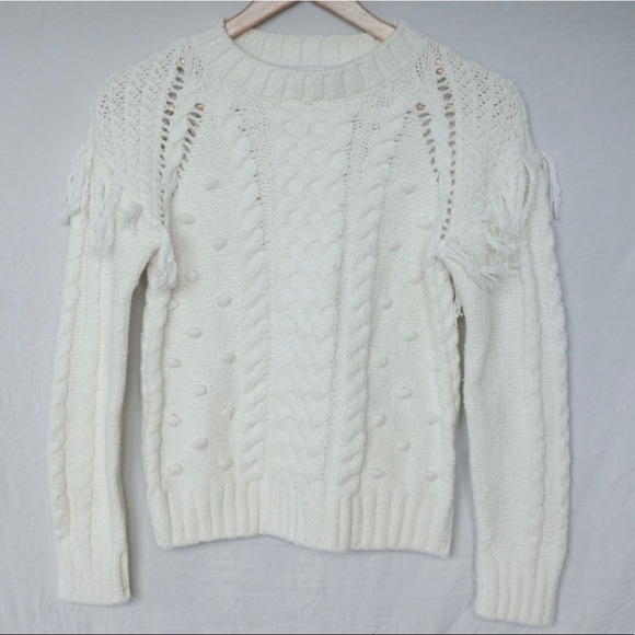 Cupcakes and Cashmere White Frill XS Sweater - Picture 4 of 4